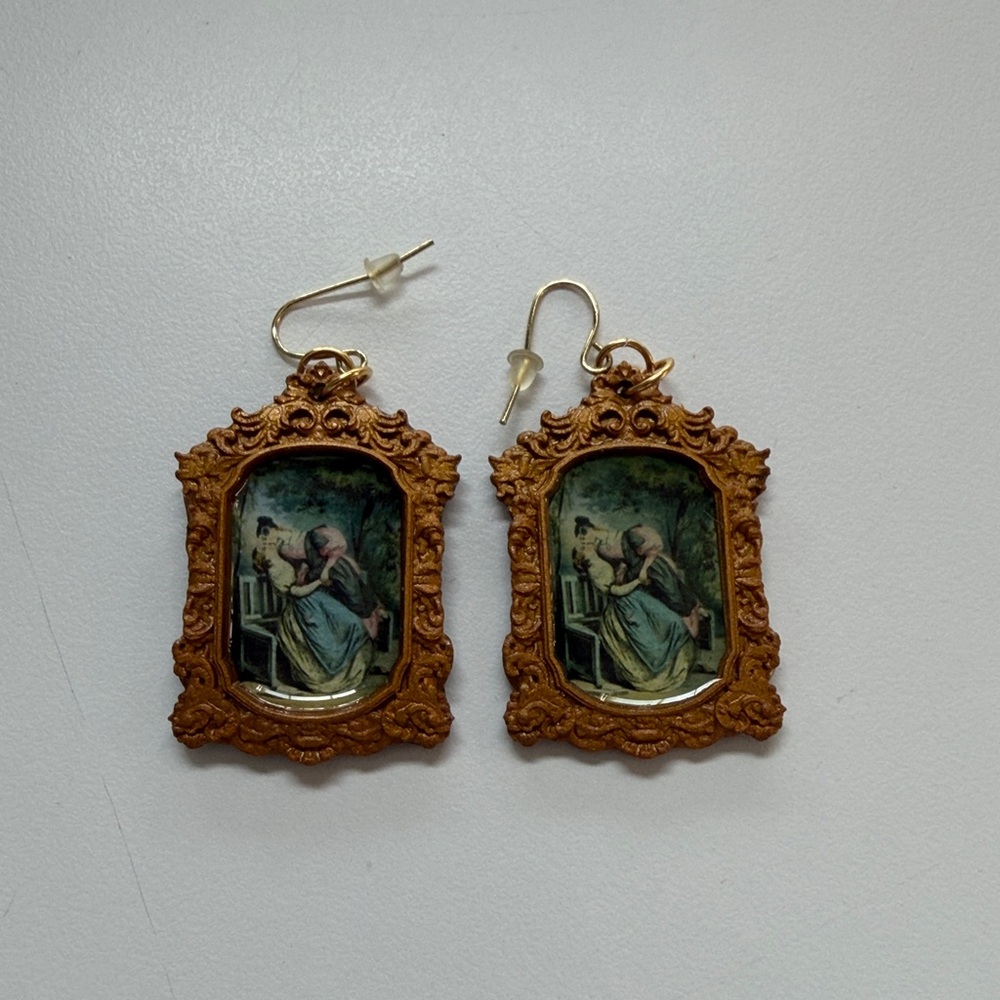 Boarding School Friends Art History Earrings by Hanna Lemoine